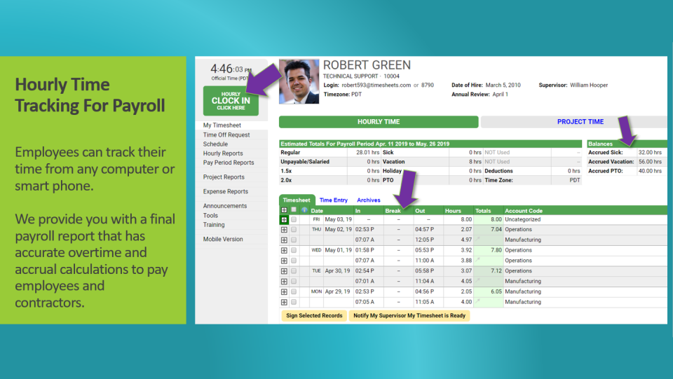 Timesheets.com Software - 1