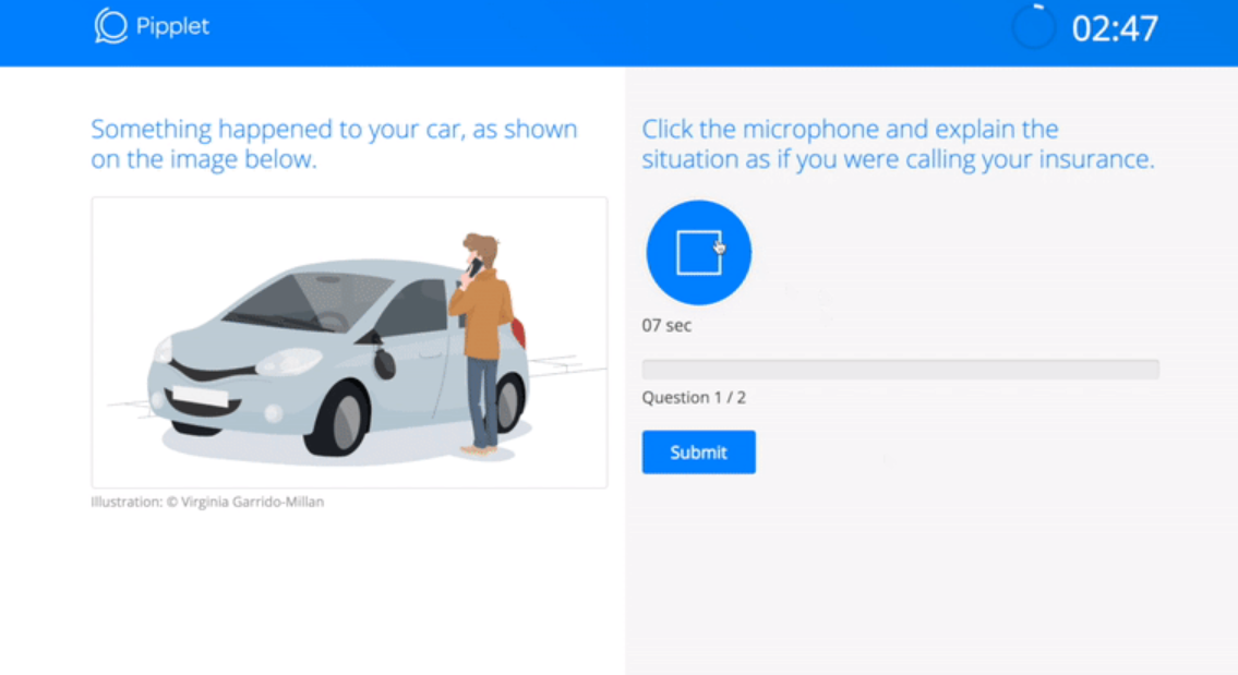 Pipplet screenshot: Pipplet testing using realistic scenarios