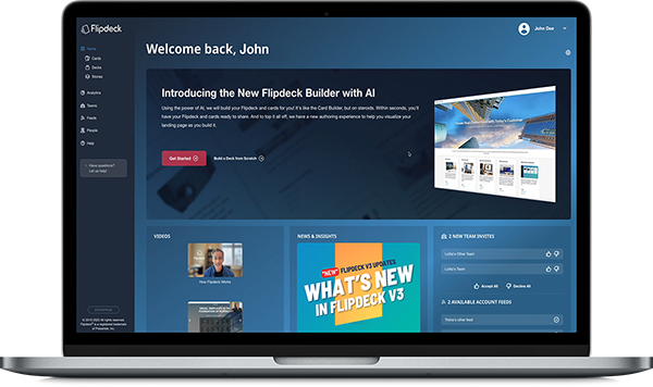 Flipdeck screenshot: Flipdeck Dashboard