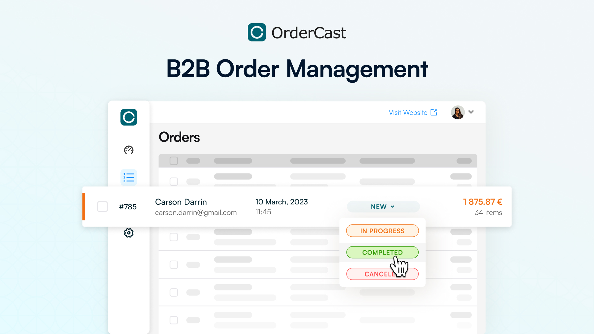 B2B Order Management by OrderCast