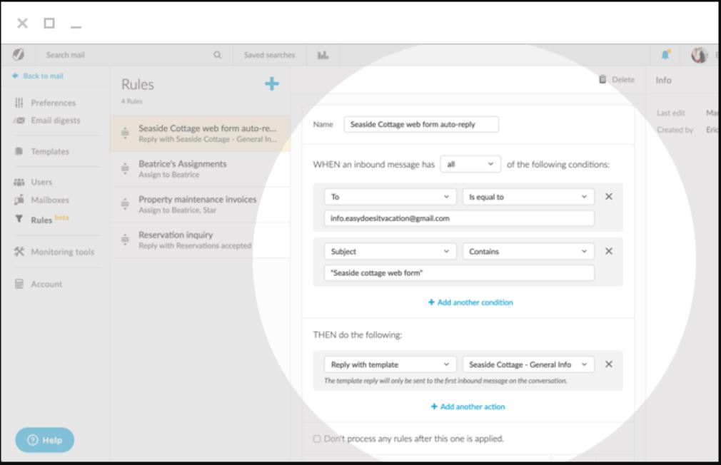 Outpost automated email management