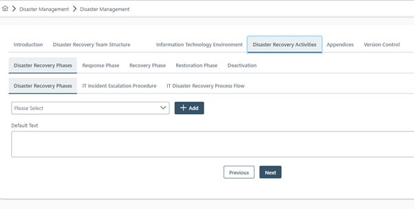 Ascent AutoBCM Software - Assign tasks and teams to the disaster recovery planning module to recover your teams.