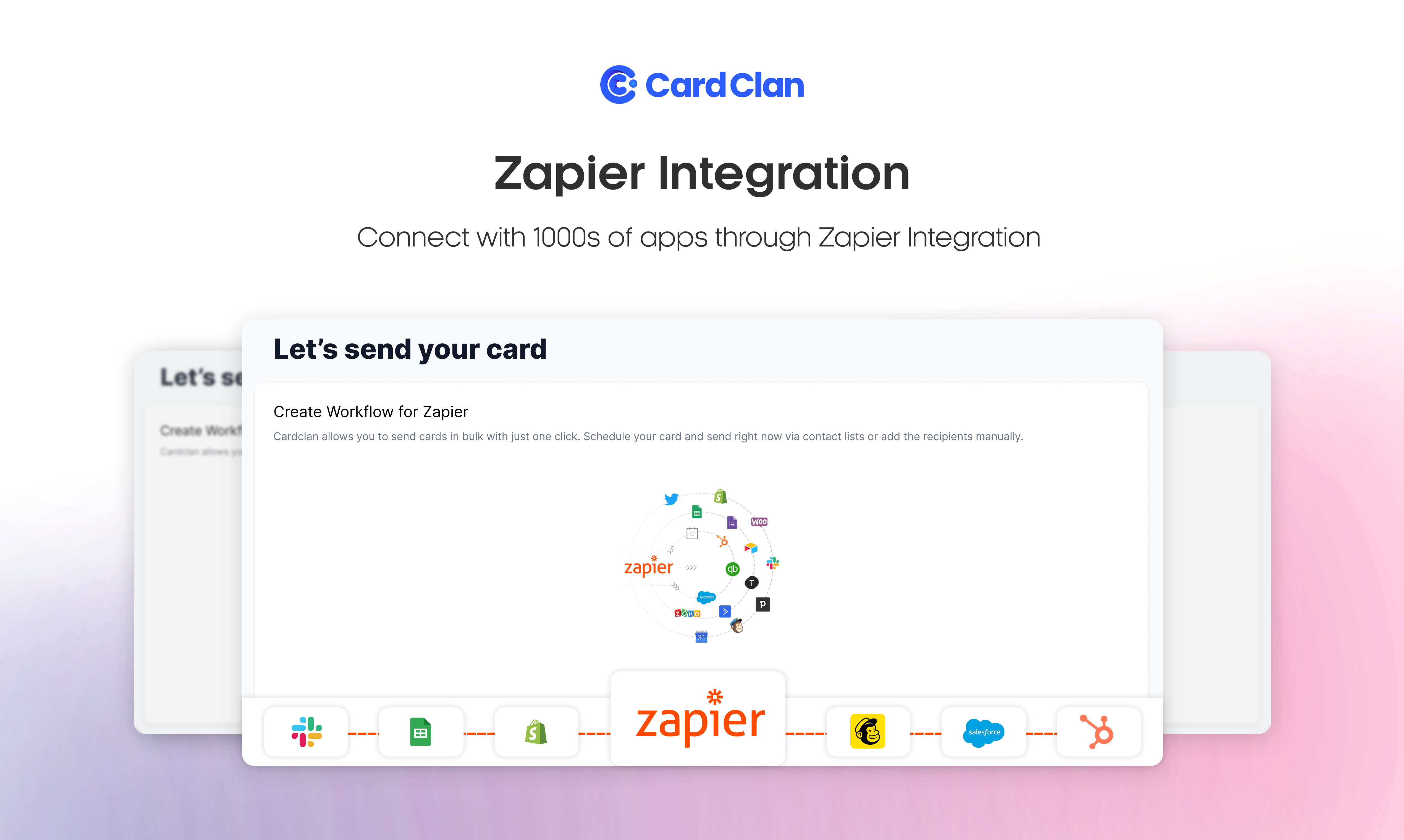 Automate Card sending with Zapier