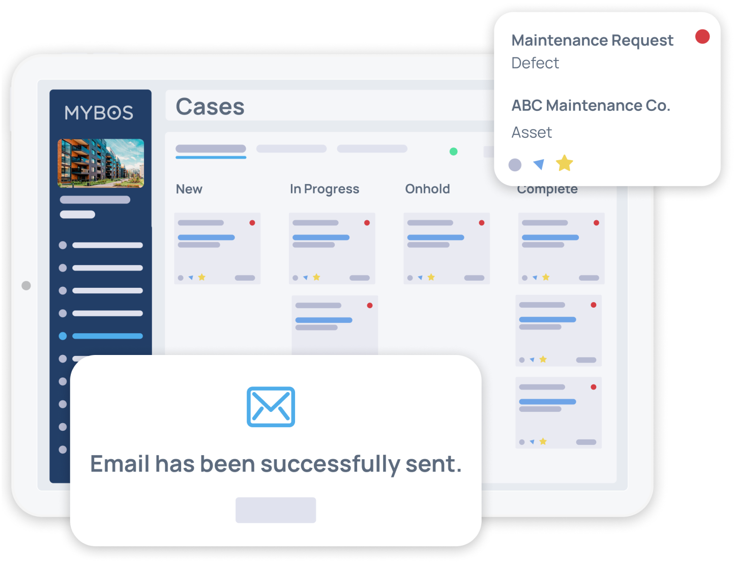 The Cases feature allows for Building/Facility Managers to manage work orders, review maintenance requests and plan for preventative maintenance