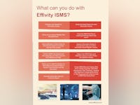 Effivity Software - Effivity ISMS software offers everything you need to implement, maintain, and improve your ISO 27001 based ISMS. Either you are starting ISMS implementation from scratch or you already have an existing ISMS.