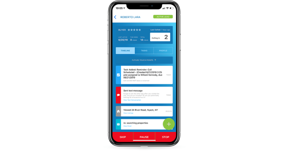 kvCORE Software - A Mobile App Empowers Agents to Access kvCORE platform with the Swipe of a Thumb.