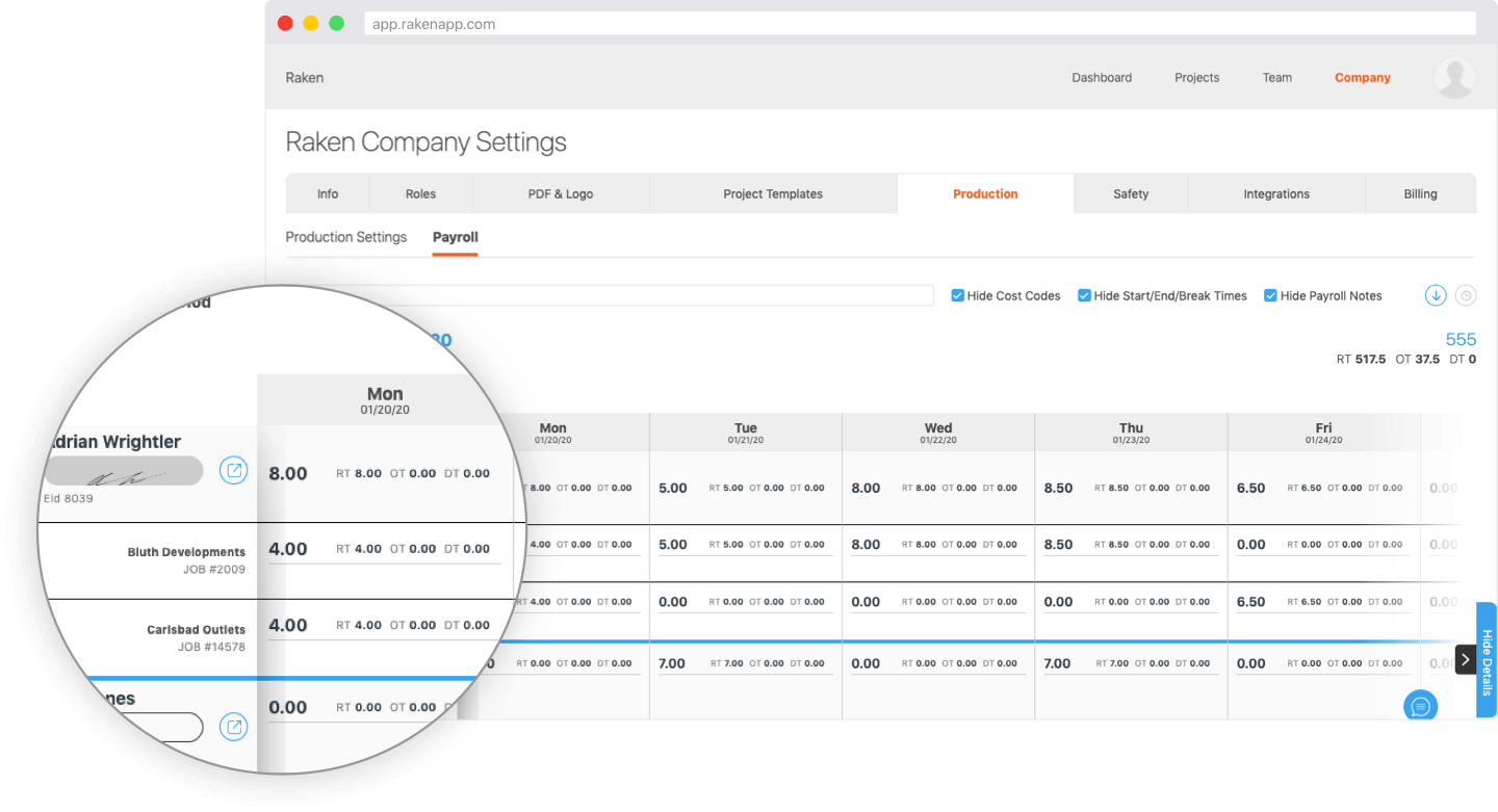 Time Card Payroll