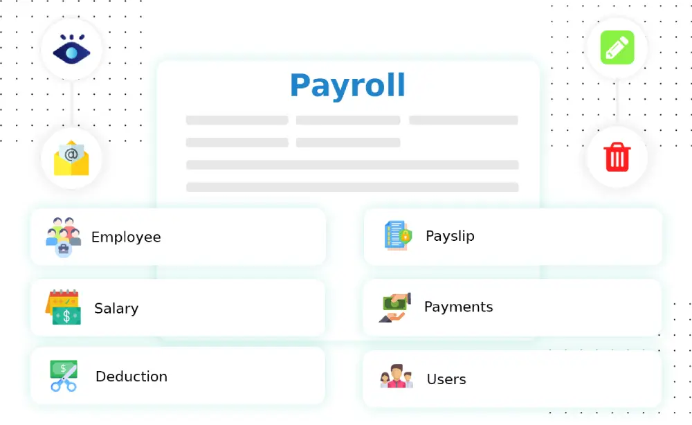 Efficient payroll management: automate calculations, track payments, taxes, and deductions accurately for streamlined HR operations