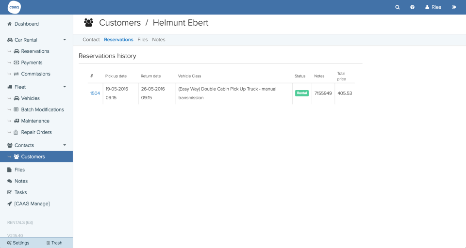 HQ Rental Software Software - 3