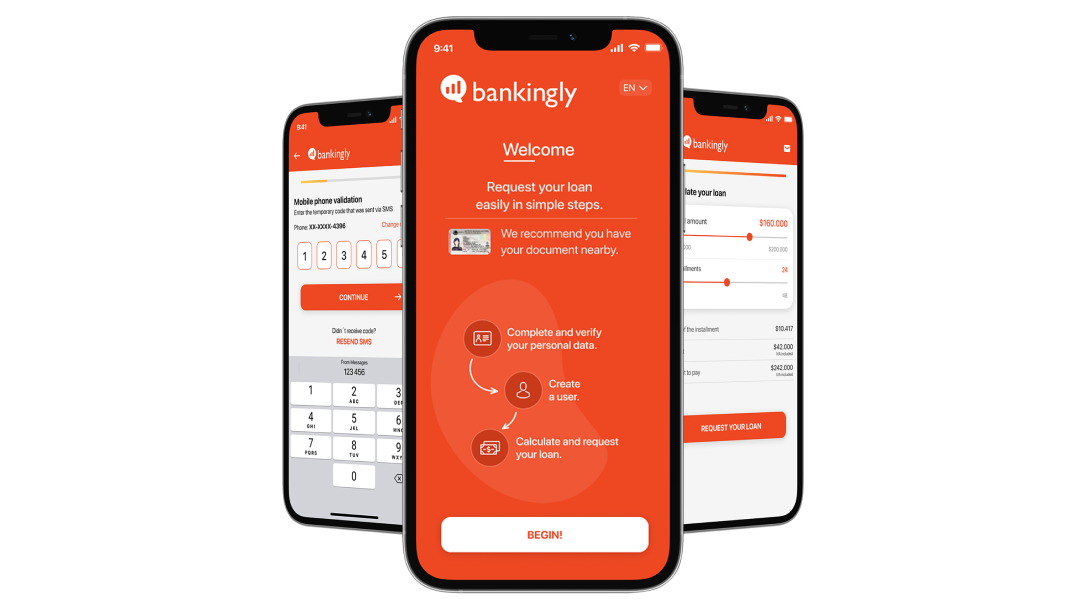 Digital Onboarding & Loan Origination screenshot: Digital Onboarding & Loan Origination user interface