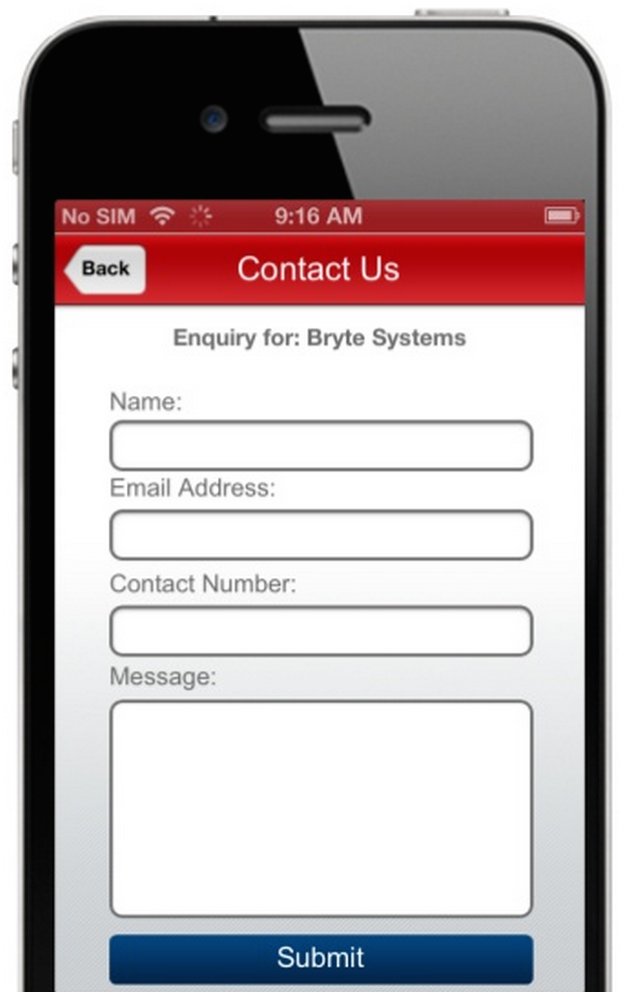 Acromobile contact forms