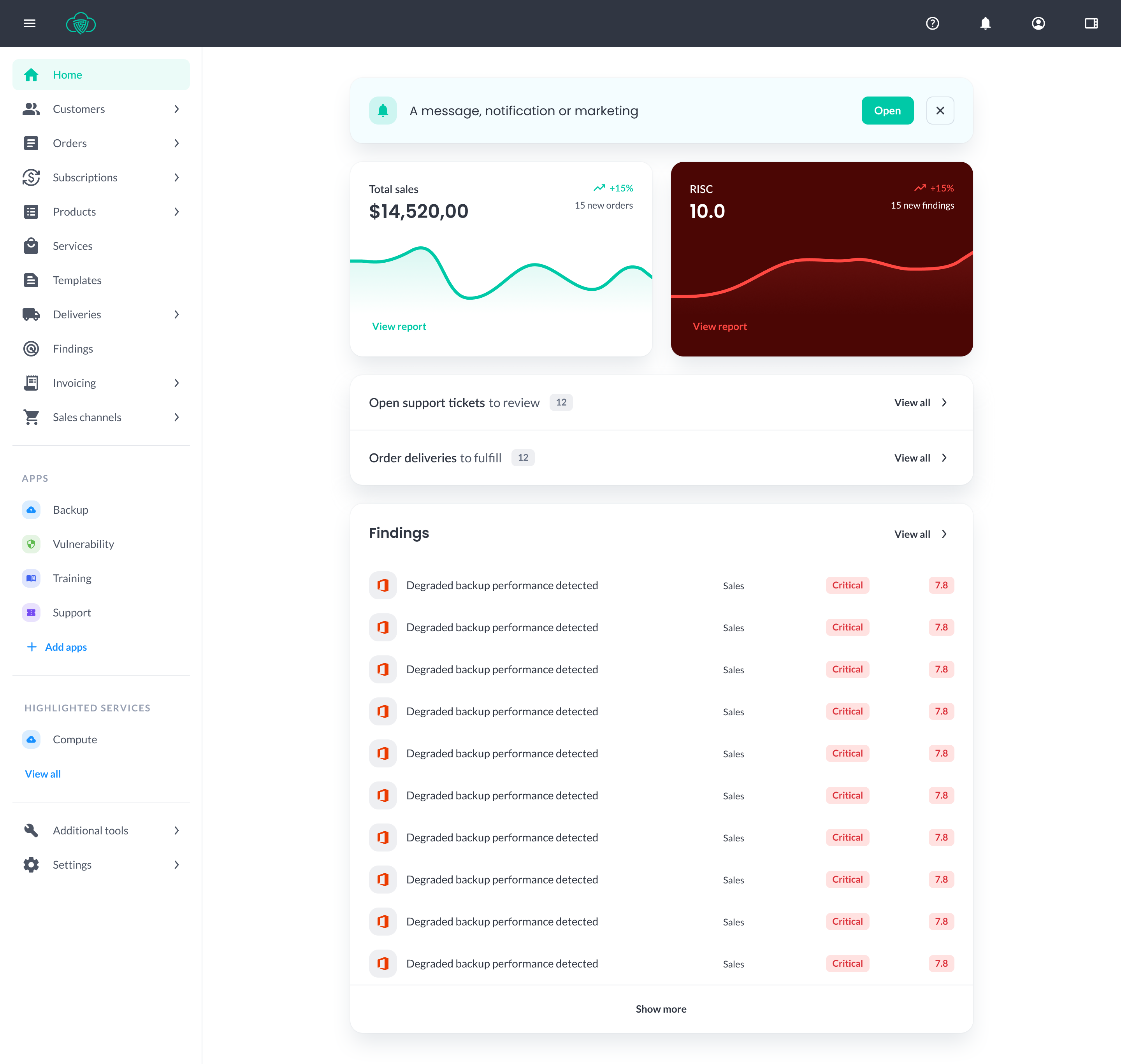 ZaveIT screenshot: Unlock the power the ZaveIT core can do for your business to scale and increase sales. 