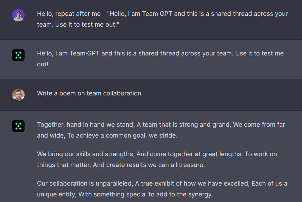 Team-GPT platform