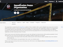 SquadFusion Software - SquadFusion allows users to create custom club websites
