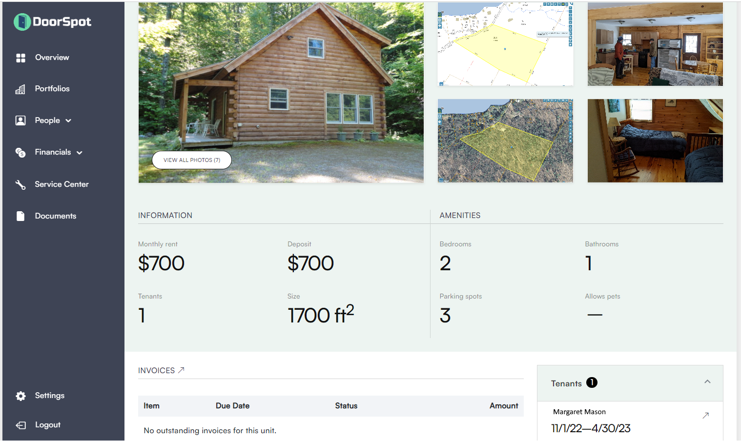 DoorSpot screenshot: Manage all your Rental Units