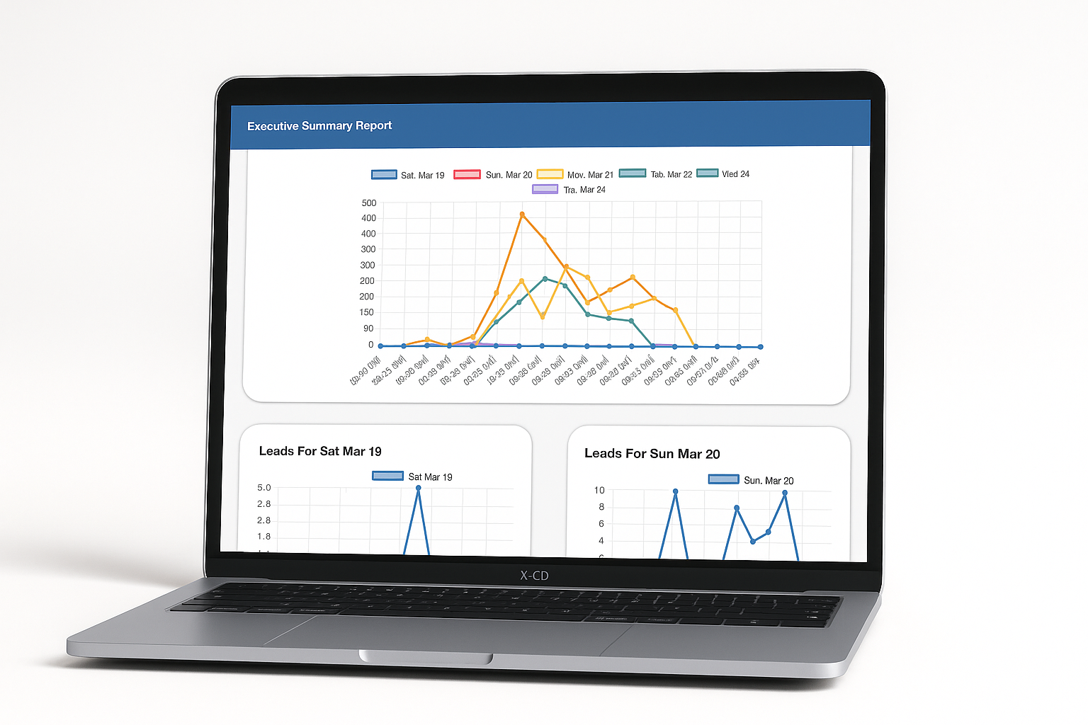 X-CD screenshot: X-CD executive summary report