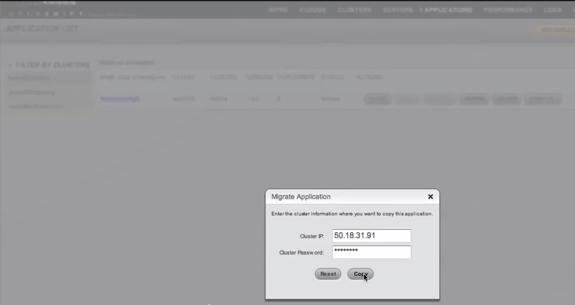 OpenShift Software - OpenShift-ApplicationDevelopment-MigrateApplication