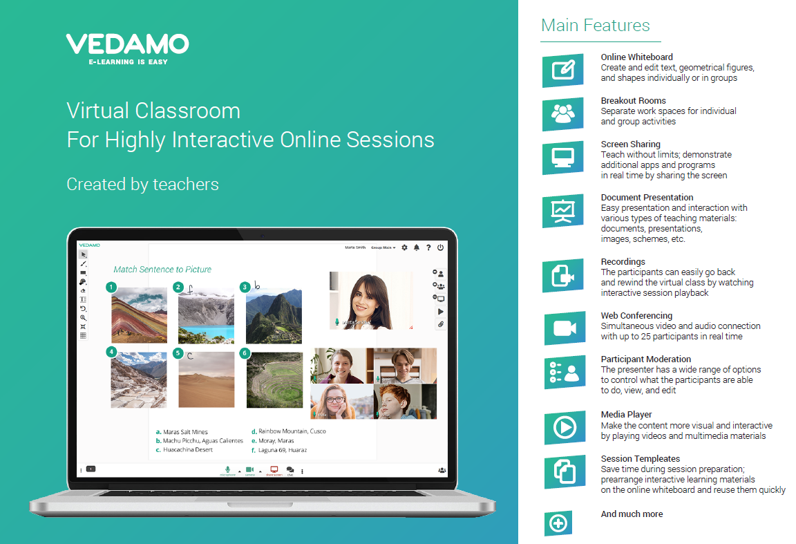 Vedamo Virtual Classroom Software - 1