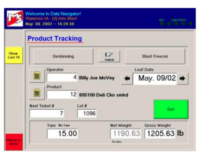 Data Navigator product tracking