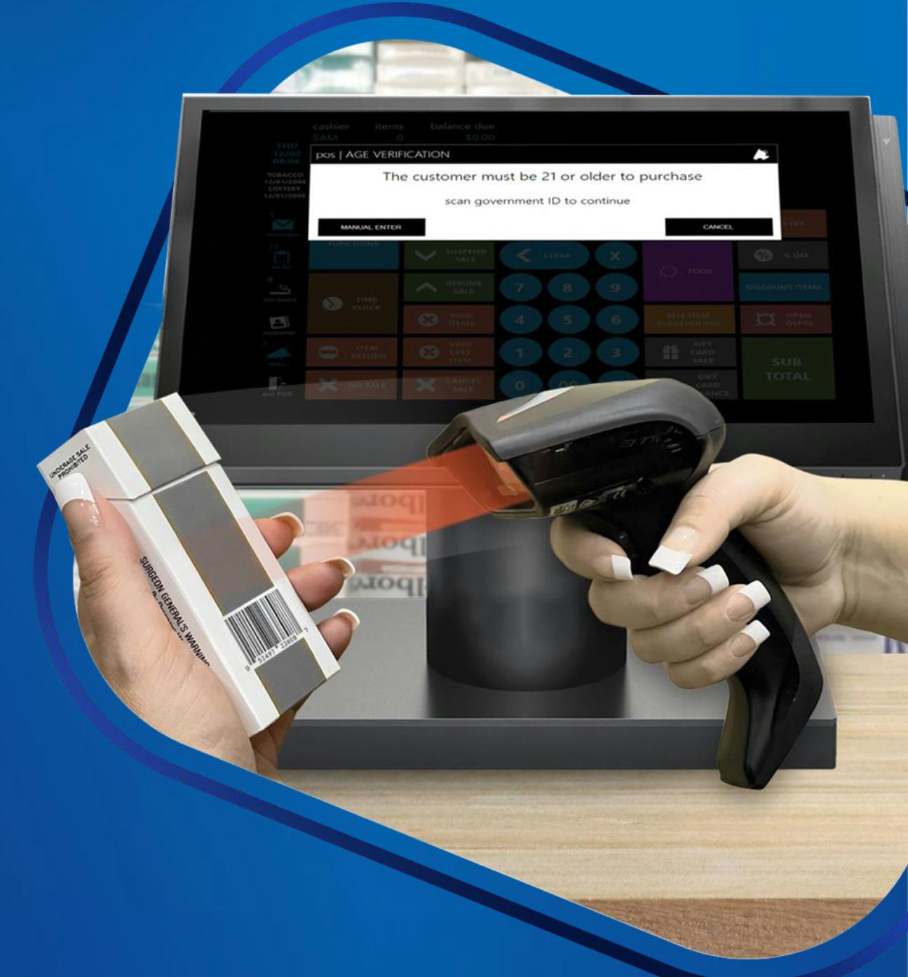 FTx POS Software - Integrated barcode scanning simplifies the checkout process and keeps your inventory in sync. Integrated scan data and age-verification keeps you compliant when selling age restricted goods. FTx POS is customizable to perfectly fit your industry.