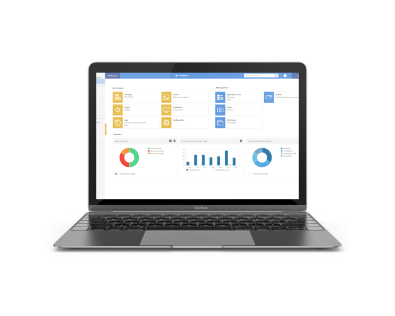 CLYD screenshot: Intuitive mobile device management interface