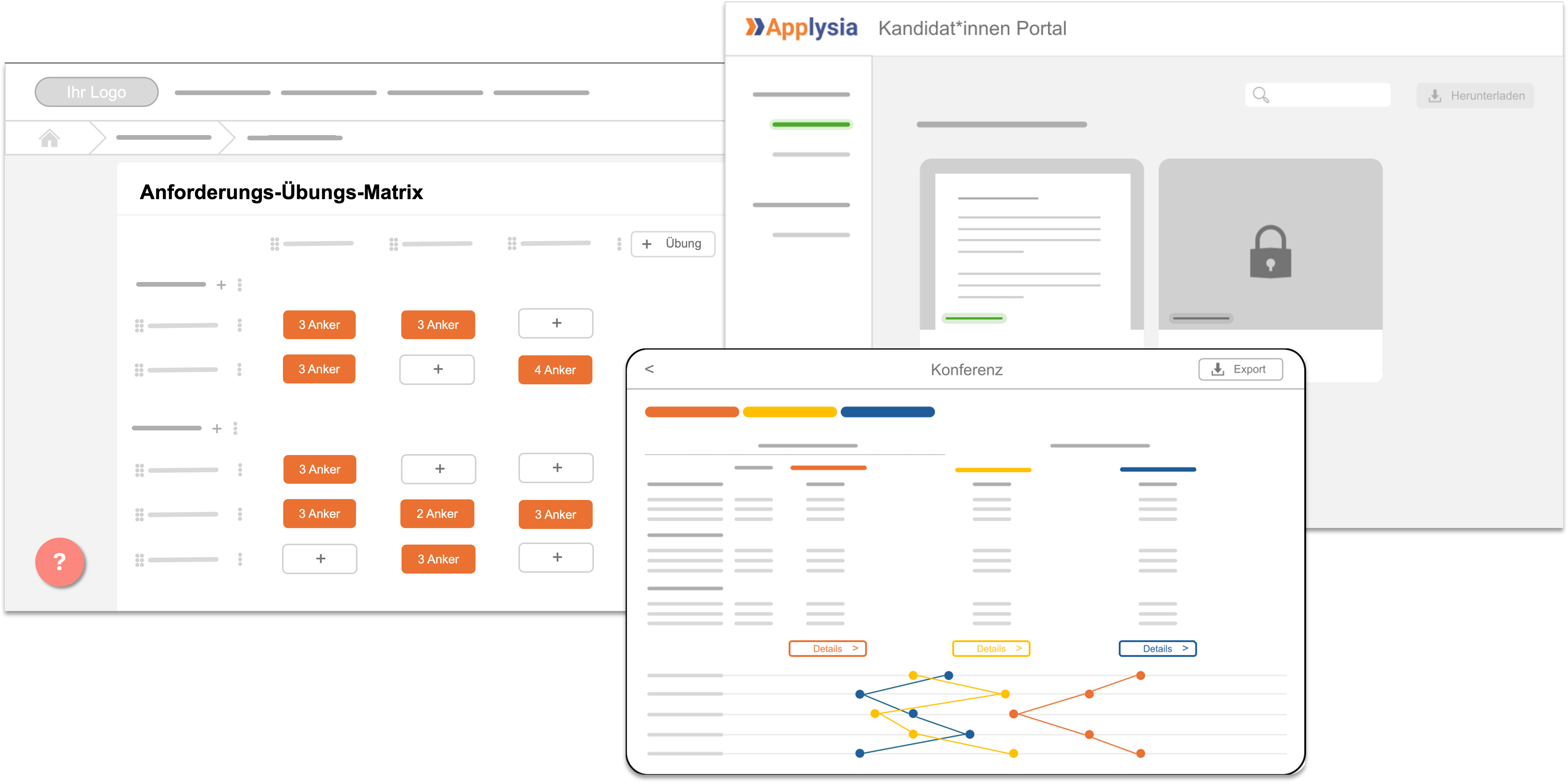 Applysia Software - Applysia supports you with three interfaces in all steps of your assessment. - thumbnail
