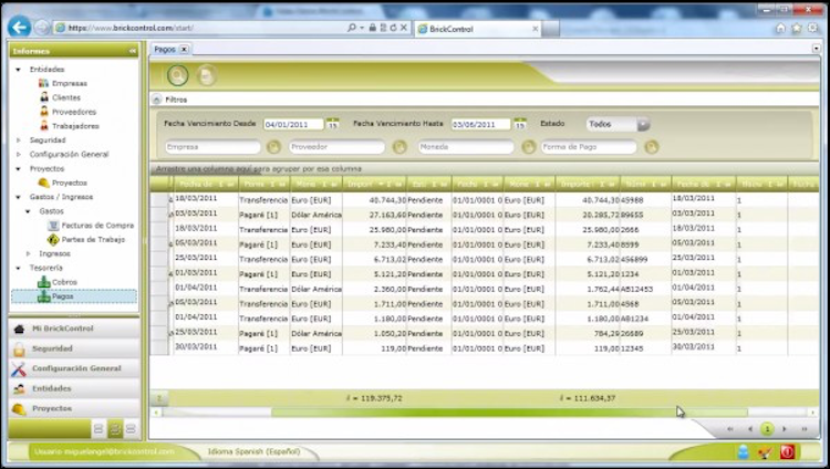 BrickControl screenshot: BrickControl - Accounting