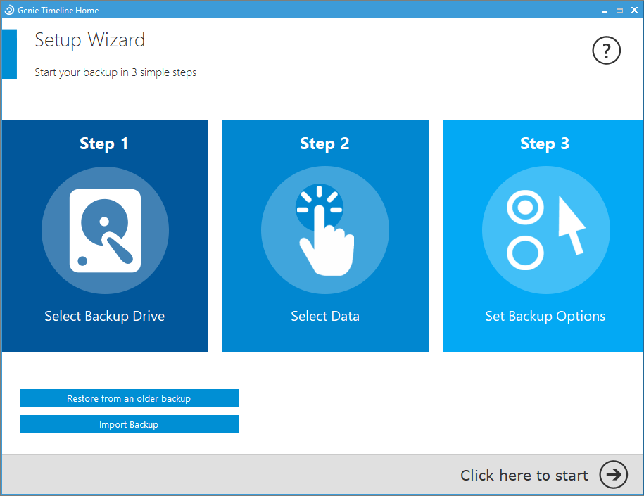 Genie9 screenshot: Genie9 setup wizard