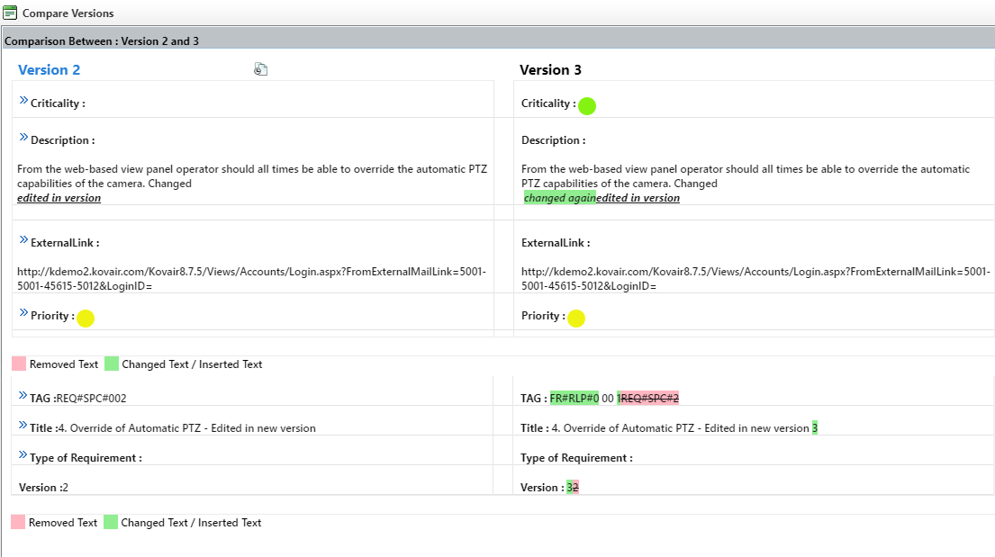 Kovair ALM screenshot
