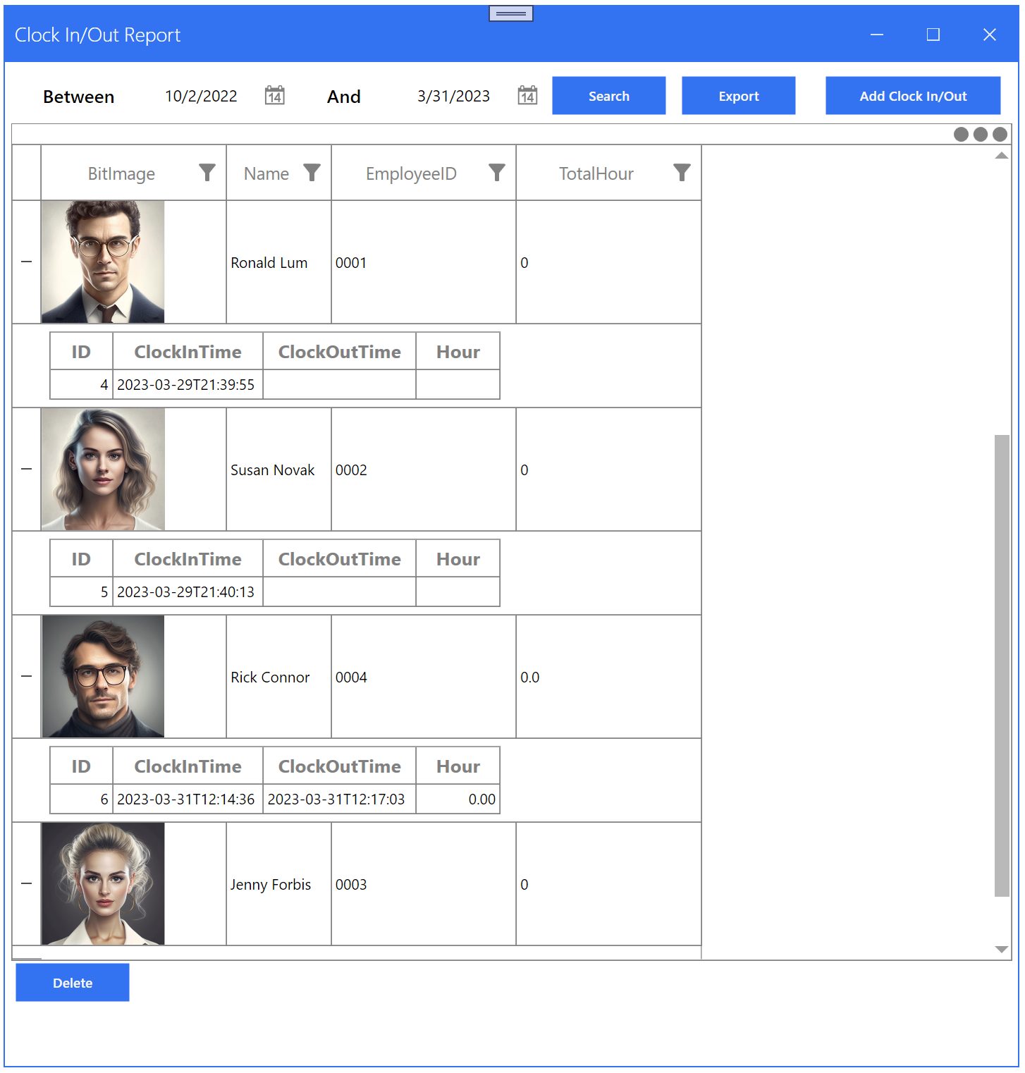 Employee Time Clock Software Software - Employee Reporting