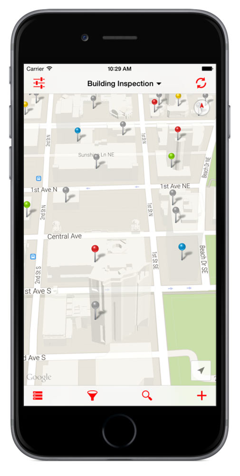 Fulcrumapp.com Software - All data captured is automatically tagged with GPS locations for mapping