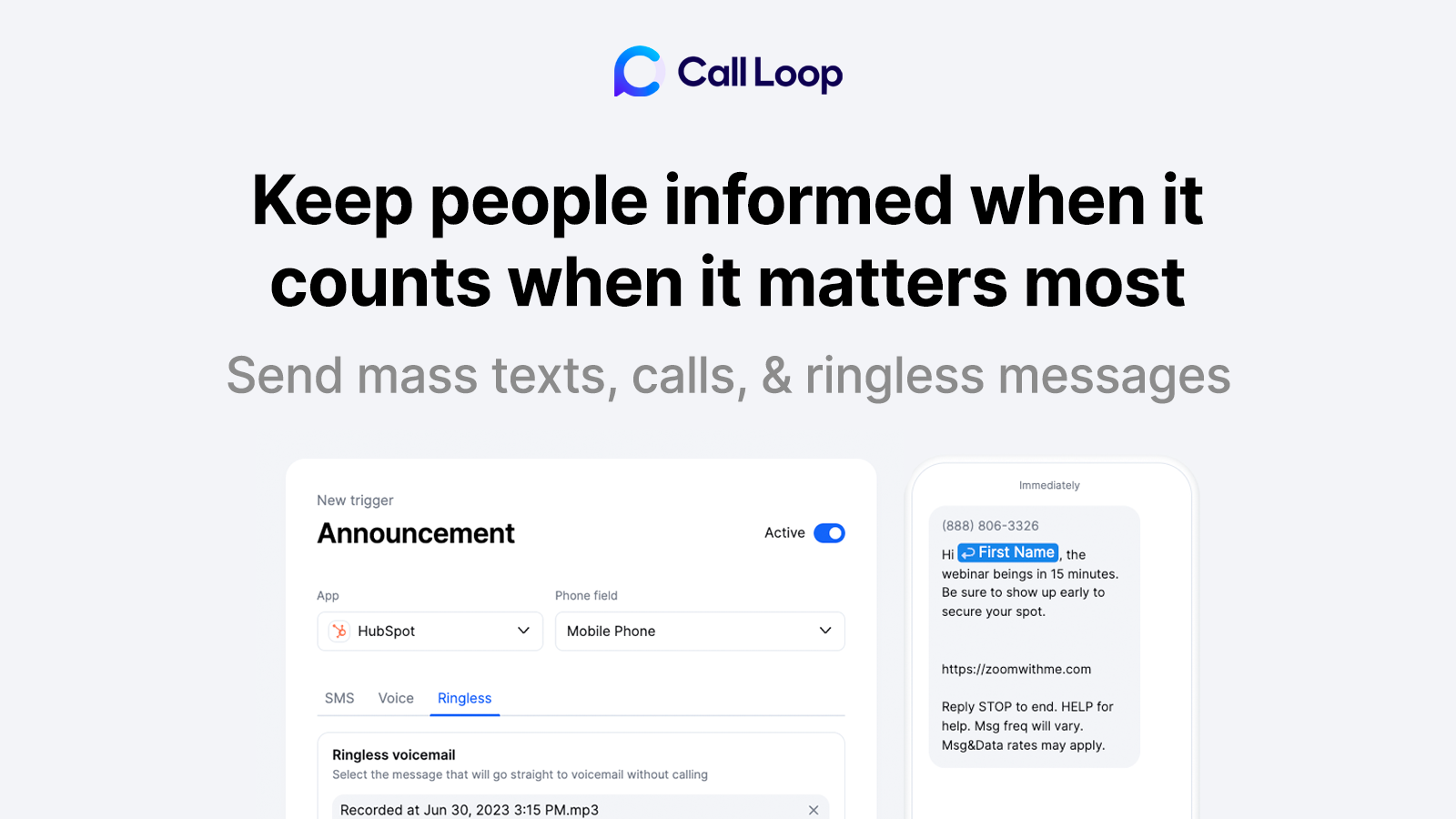 Call Loop