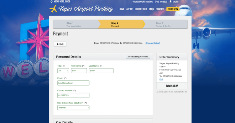 ParkAlto screenshot: Your Booking & Marketing Website