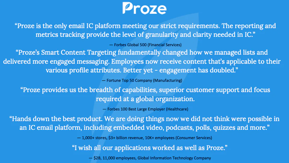Proze - Preço, avaliações e classificação - Capterra Portugal 2026