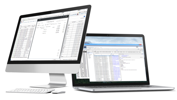 The integrated email means that contact history is available and archived