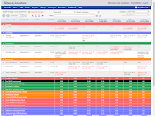 ScheduleAnywhere Software - Users can highlight items to create a color-coded schedule view