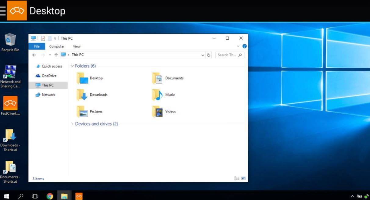 Fastviewer screenshot: FastViewer desktop