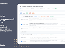 Apollo Software - Apollo Engagement Suite - Automate personalized messages across your entire pipeline.