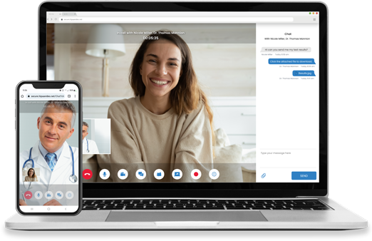 HIPAA Video screenshot: Video call