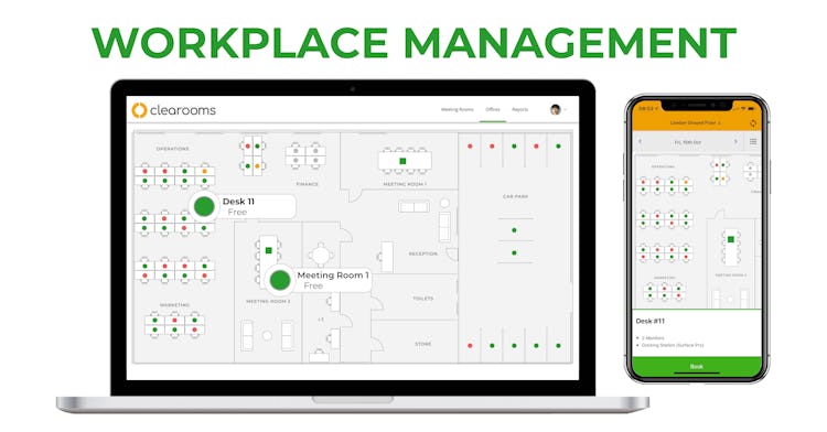 Clearooms screenshot: Clearooms Workplace Management