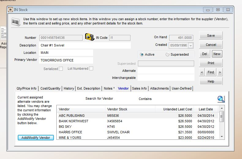 Denali Fund Software - Denali FUND's inventory module helps users track and manage products and services, while maintaining detailed records of items purchased and sold