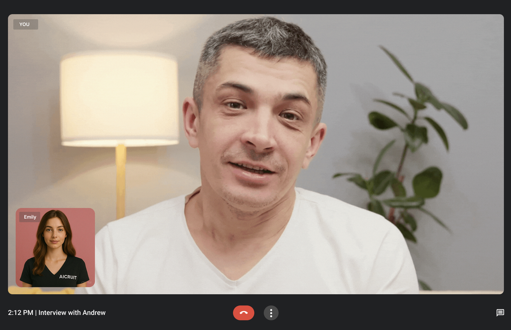 Aicruit screenshot: Aicruit AI interview