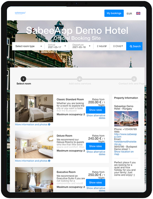 SabeeApp Software - Booking Engine
