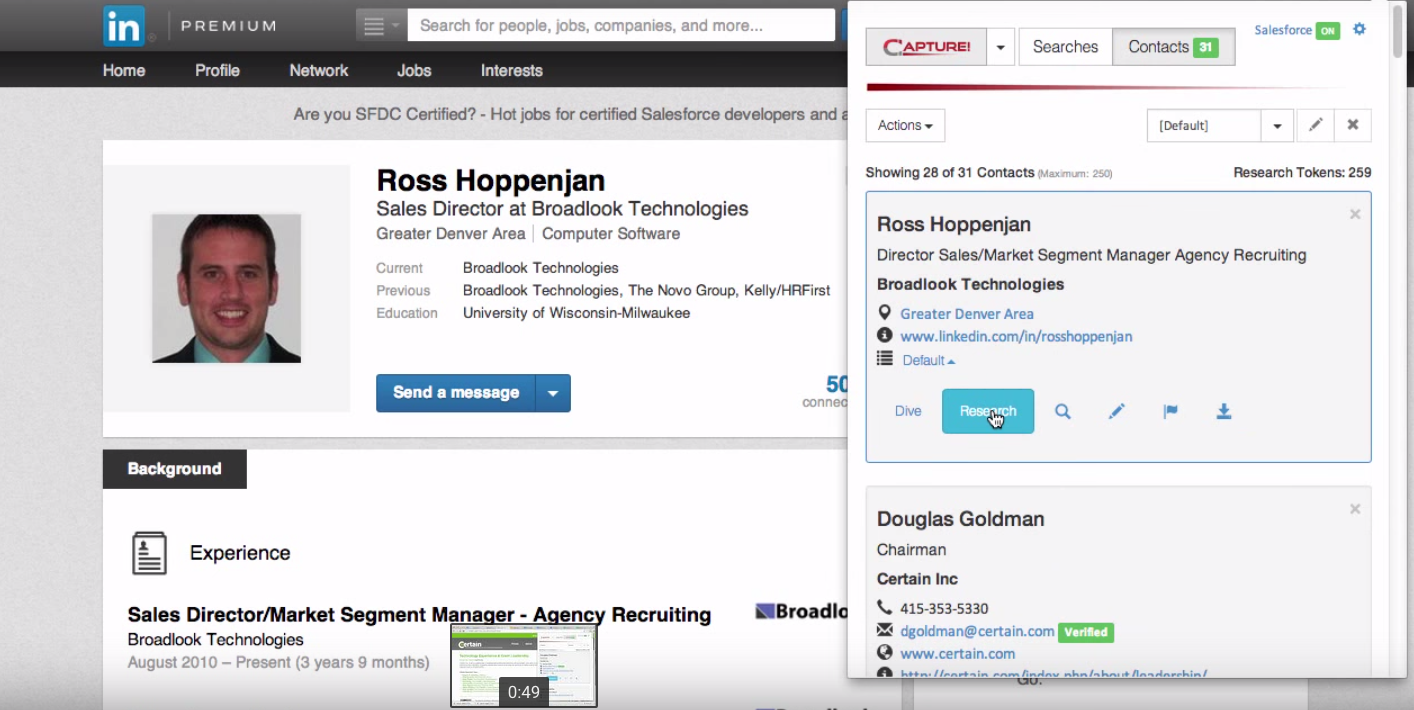Capture can work with structured sites such as social networks