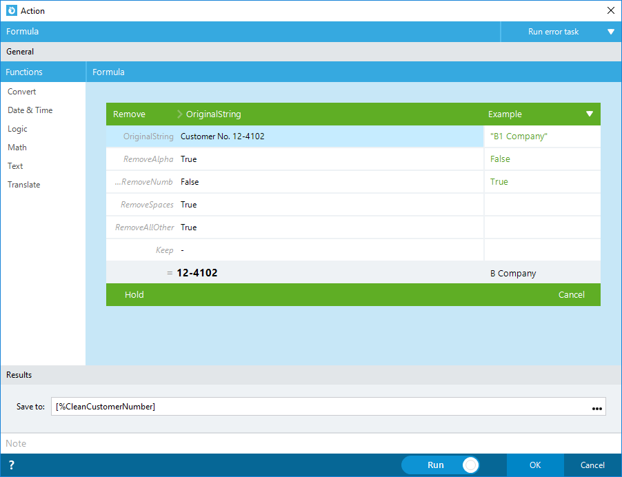Nintex RPA Software - Nintex Foxtrot RPA formula management