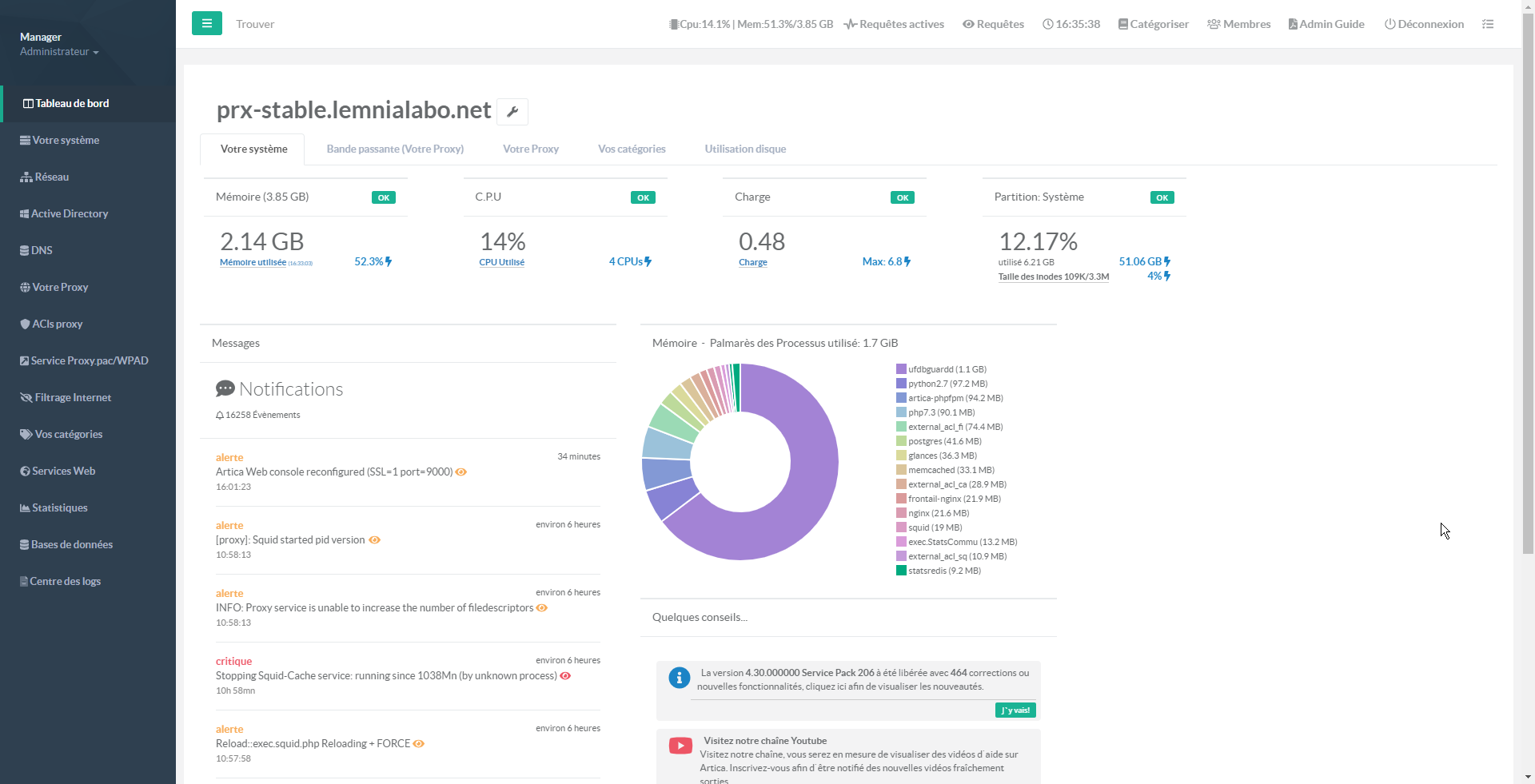 Artica Proxy Software - 2