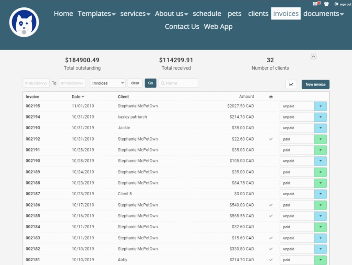 Easy Busy Pets revenue tracking