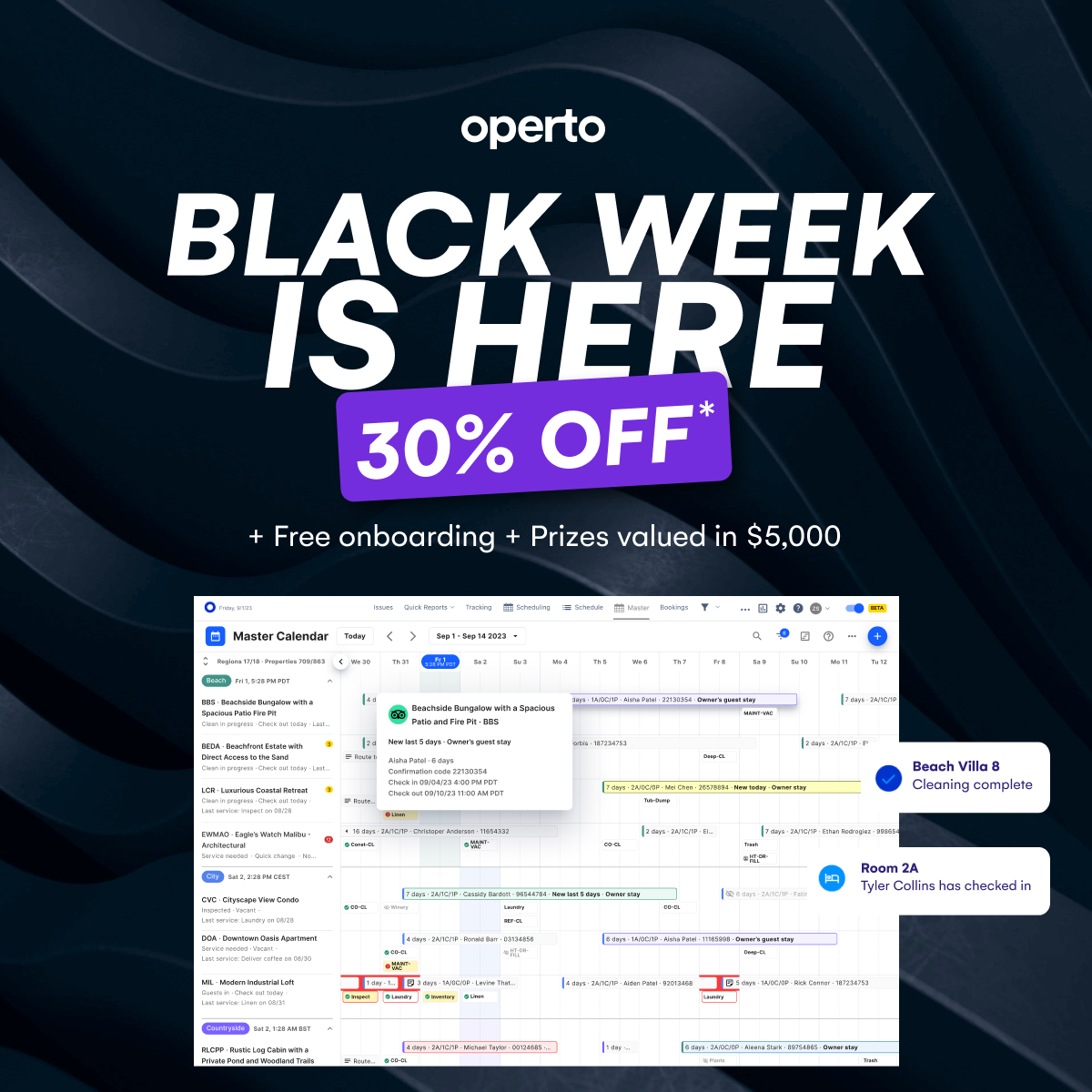 Operto screenshot: Black Friday Week Sale is here! Get 30% Off Operto Products!
Plus, get free onboarding and be entered to win prizes valued in $5,000 just by sitting for a demo!

Limited time only. Terms & conditions apply.