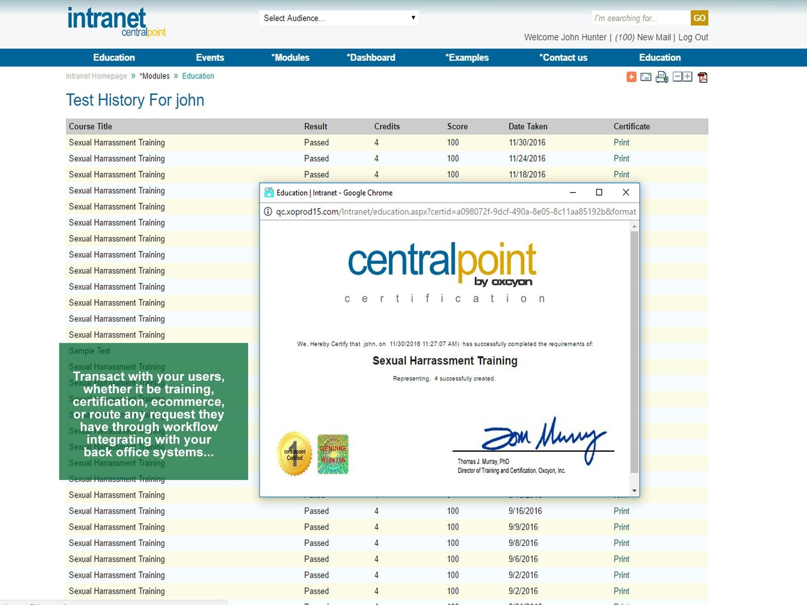 Centralpoint Software - Single sign-on