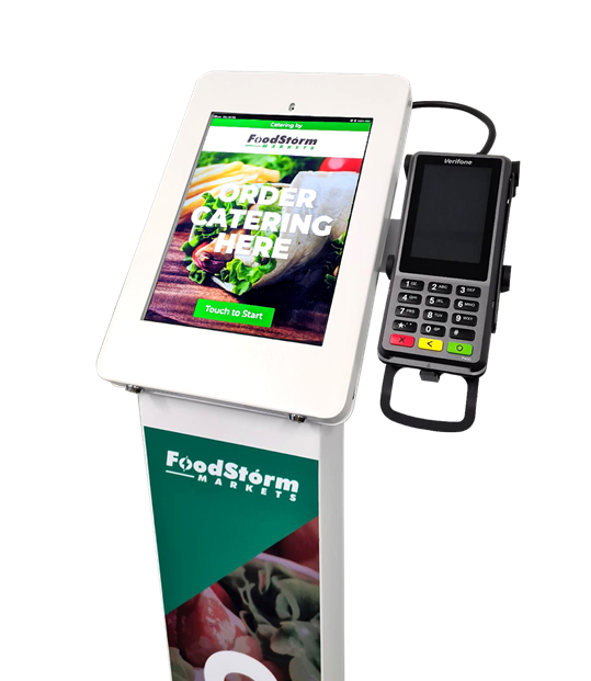 The FoodStorm In-Store, Self-Service Kiosk. If users have physical stores/locations, they can now offer their customers an in-store, autonomous order placing option where they can choose, edit and pay for their orders.